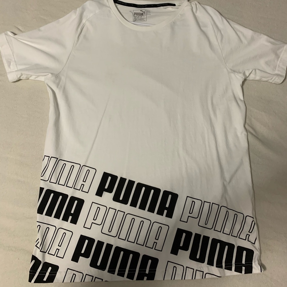 White Puma tee